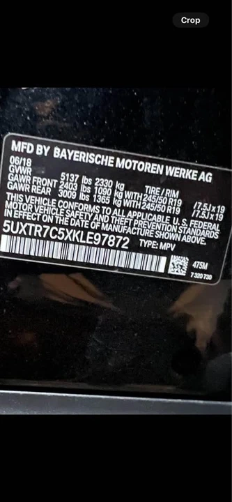 2019 BMW G01 X3 - Image 15 of 15