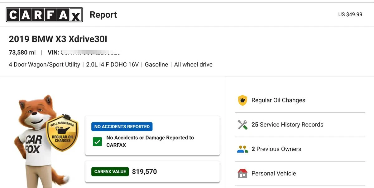 2019 BMW G01 X3 - Image 19 of 20