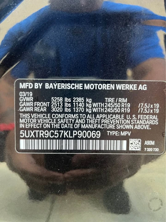 2019 BMW G01 X3 - Image 20 of 20