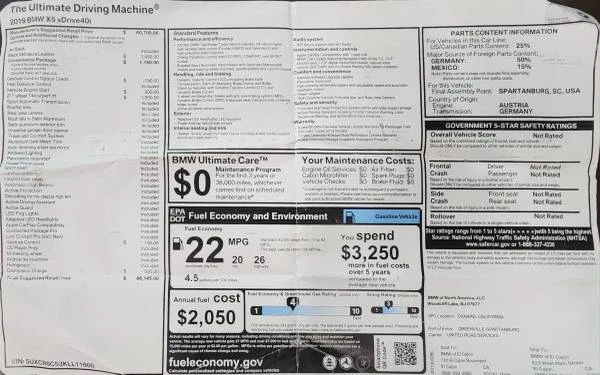 2019 BMW G05 X5 - Image 19 of 19