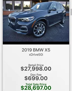 2019 BMW X5 xDrive50i Sport Utility 4D