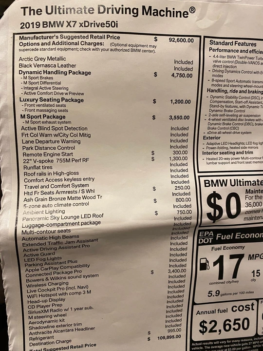 2019 BMW G07 X7 - Image 22 of 22