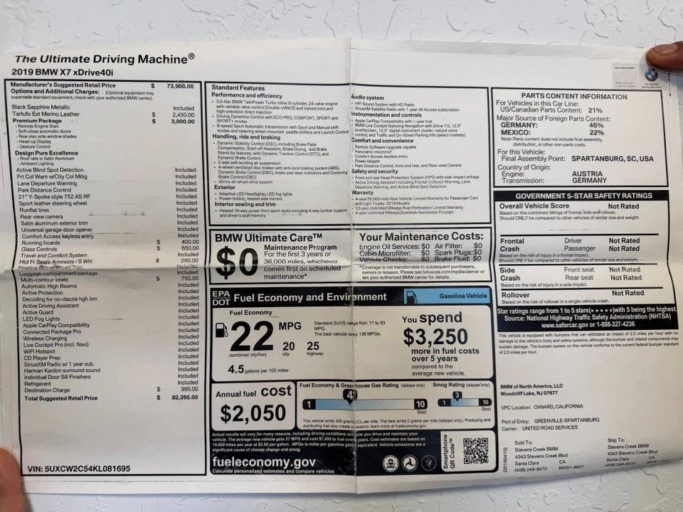 2019 BMW G07 X7 - Image 24 of 24
