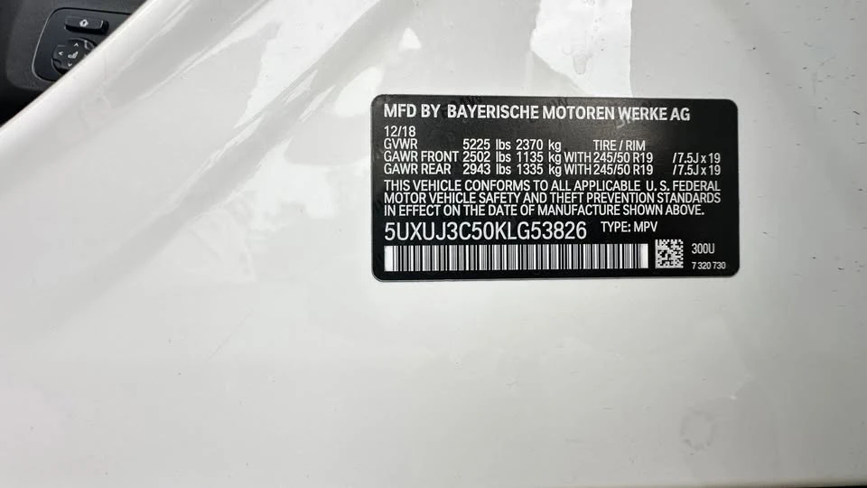 2019 BMW G02 X4 - Image 10 of 10