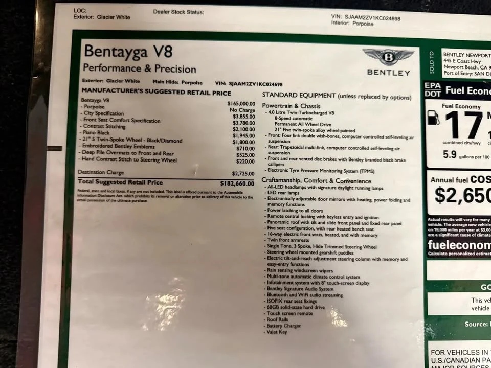 2019 Bentley Bentayga - Image 13 of 19