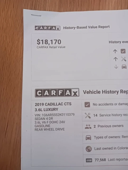 2019 Cadillac CTS 3rd Gen - Image 2 of 5