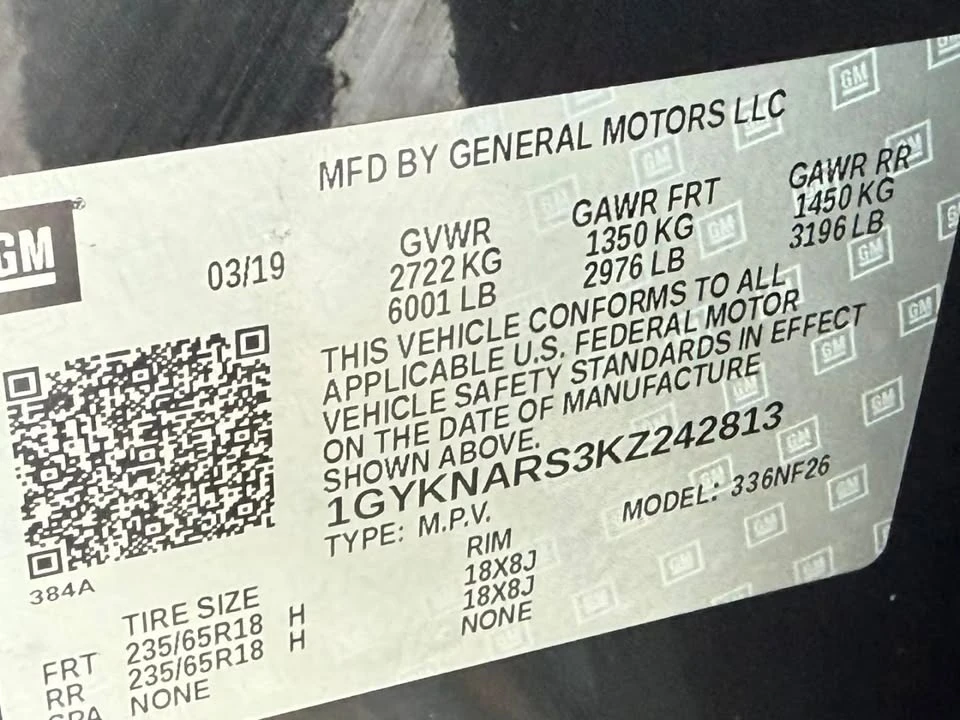2019 Cadillac XT5 - Image 16 of 19