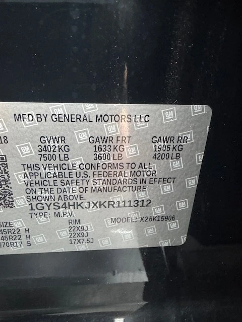 2019 Cadillac Escalade 4th Gen - Image 7 of 7