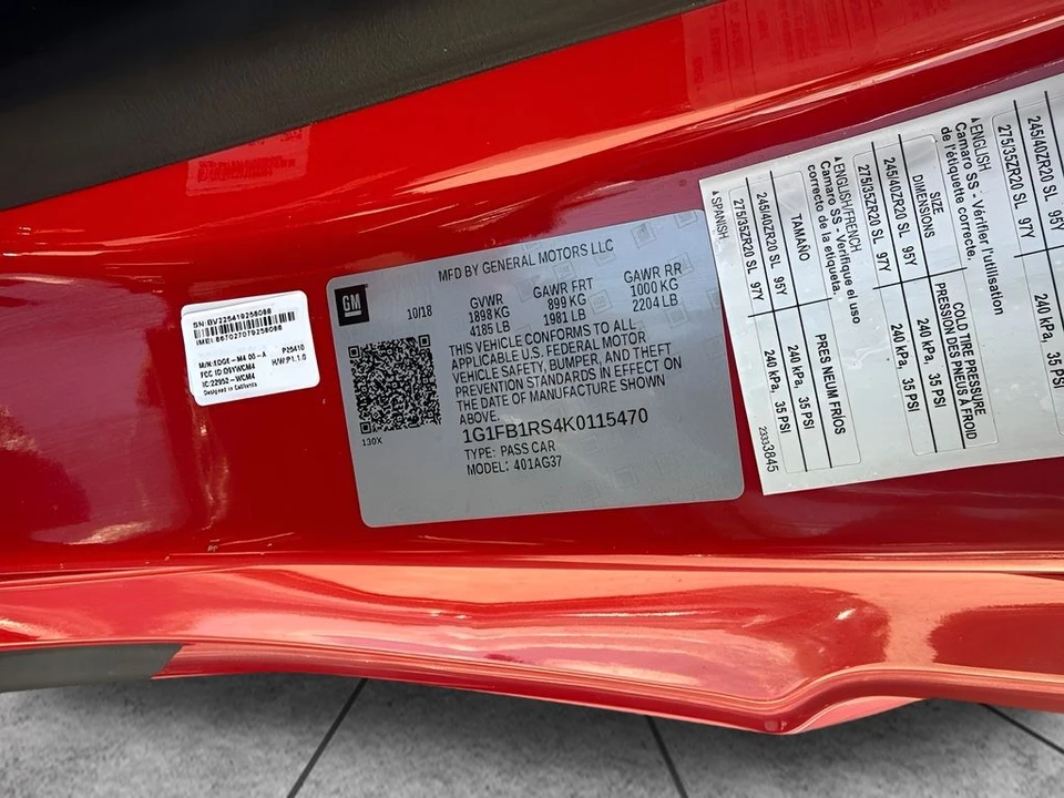2019 Chevrolet Camaro 6th Gen - Image 29 of 30