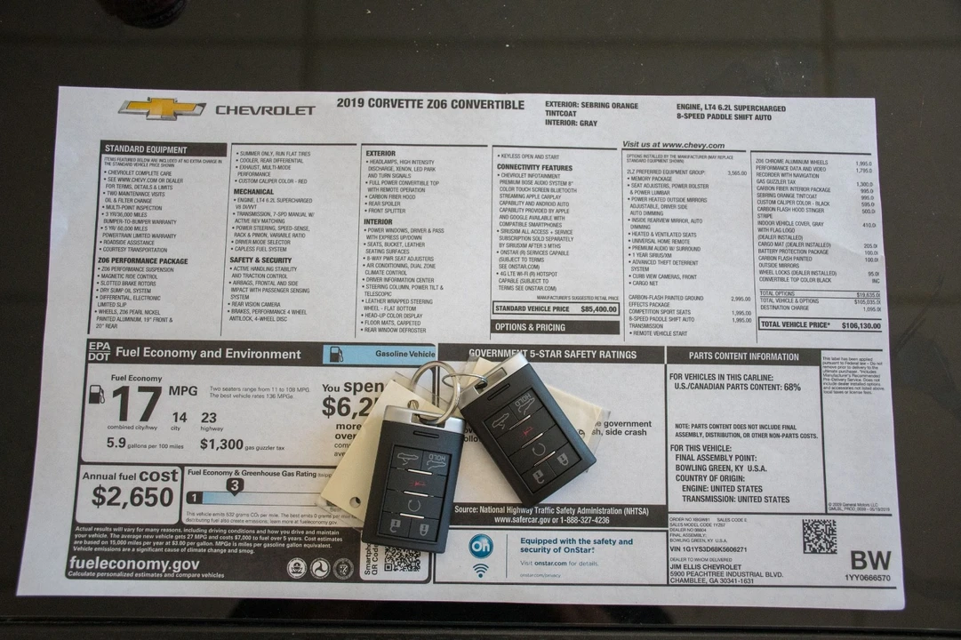2019 Chevrolet Corvette C7 Z06 - Image 31 of 31