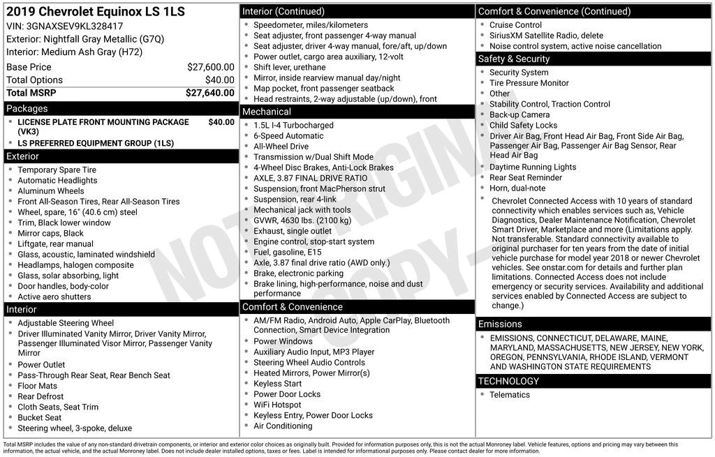2019 Chevrolet Equinox - Image 6 of 12