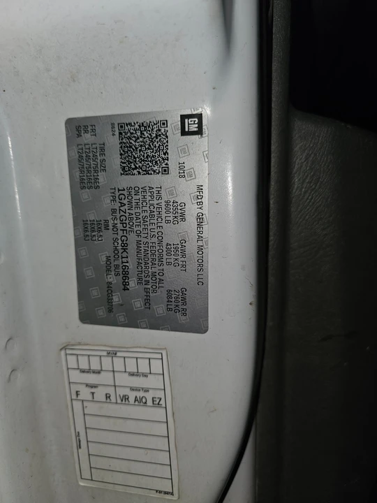 2019 Chevrolet Express - Image 3 of 8