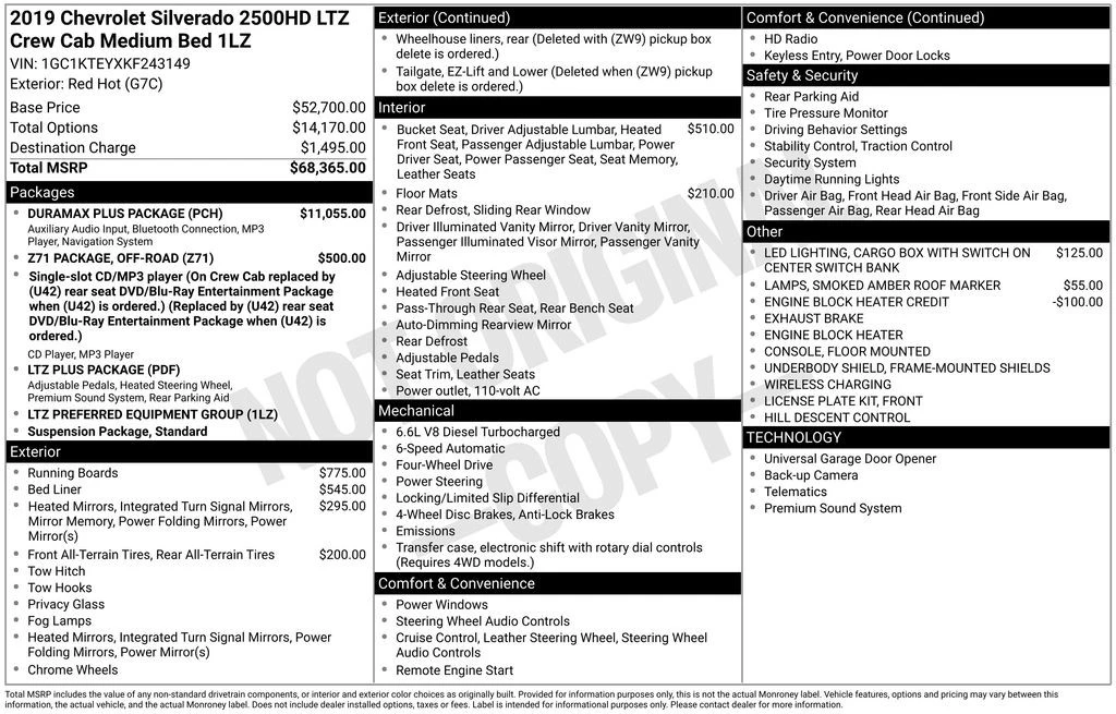 2019 Chevrolet Silverado Heavy Duty 3rd Gen - Image 4 of 21