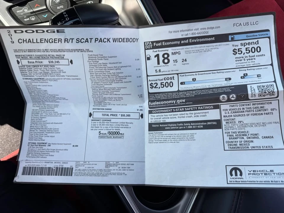 2019 Dodge Challenger SRT8 & 392 3rd Gen - Image 10 of 10