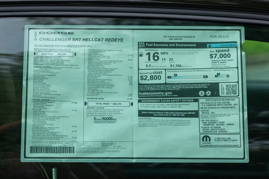 2019 Dodge Challenger SRT Hellcat 3rd Gen - Image 8 of 31