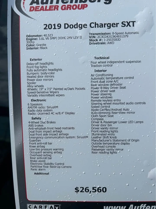2019 Dodge Charger 7th Gen - Image 8 of 8