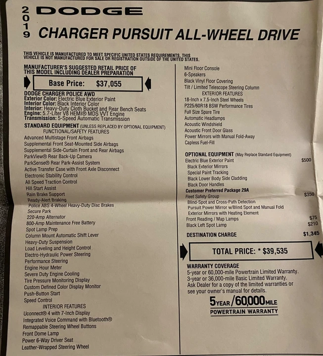 2019 Dodge Charger 7th Gen - Image 13 of 16