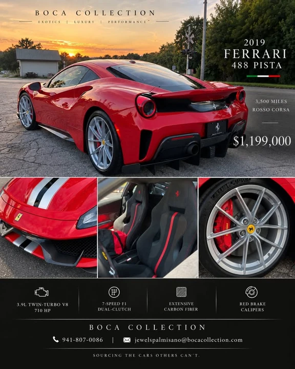 2019 Ferrari 488 Pista - Image 5 of 5