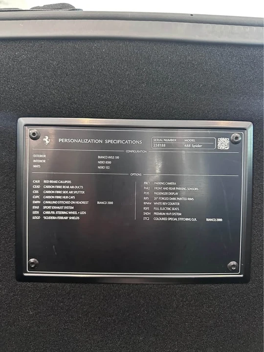 2019 Ferrari 488 Spider - Image 8 of 8