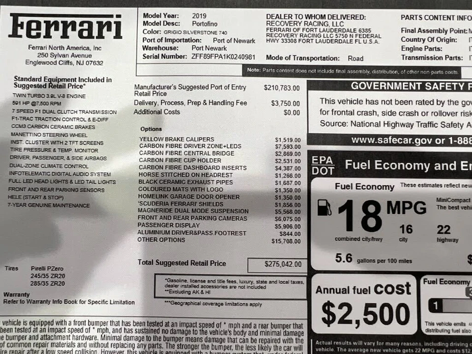 2019 Ferrari Portofino - Image 2 of 31