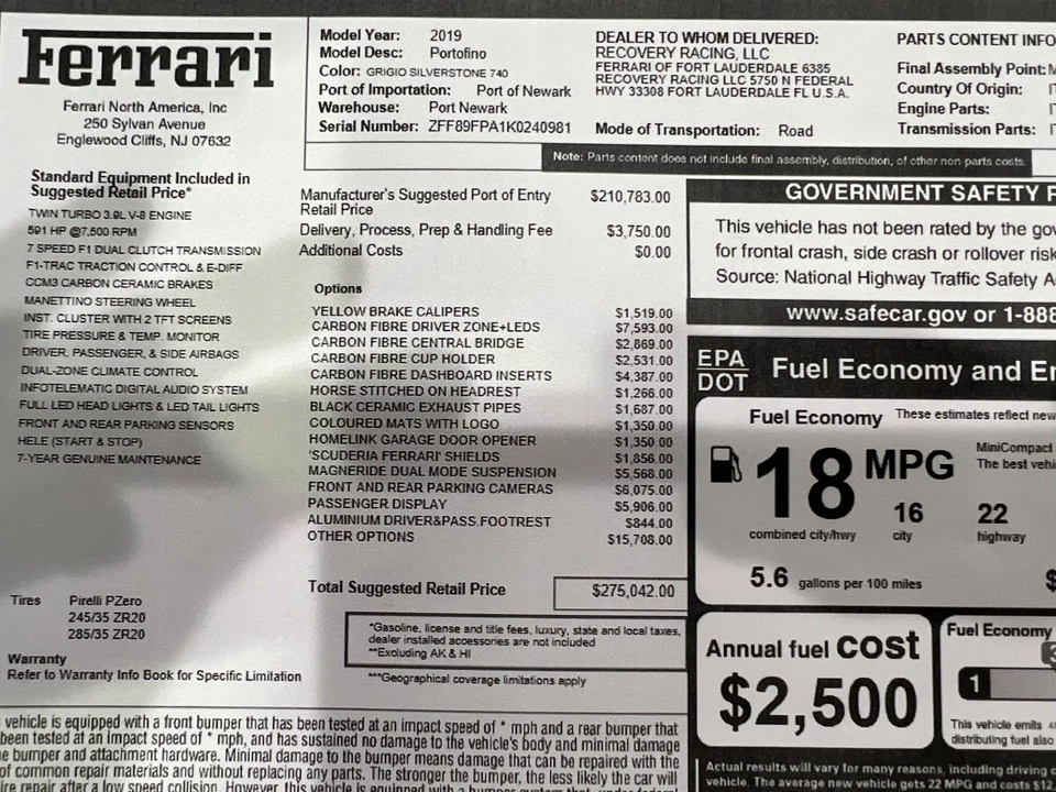 2019 Ferrari Portofino - Image 2 of 31