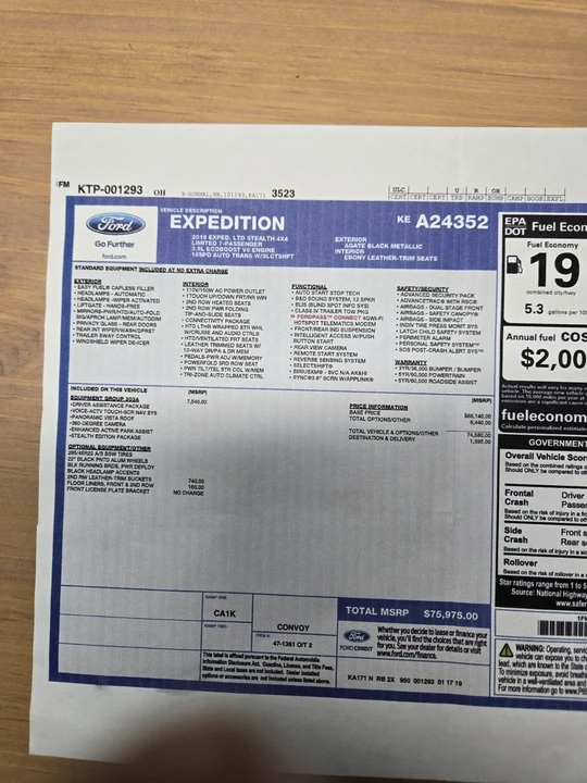 2019 Ford Expedition 4th Gen - Image 15 of 18
