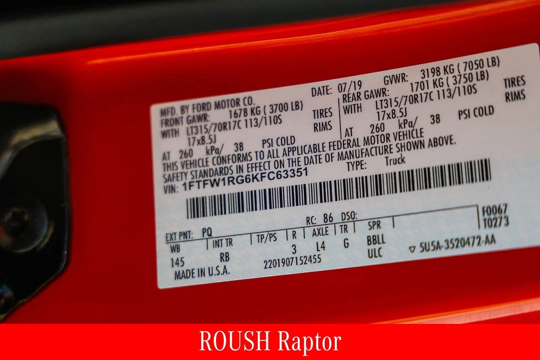 2019 Ford F-150 Raptor 13th Gen - Image 30 of 31