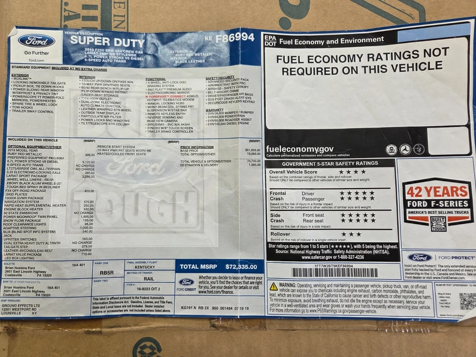 2019 Ford Super Duty 4th Gen - Image 17 of 17