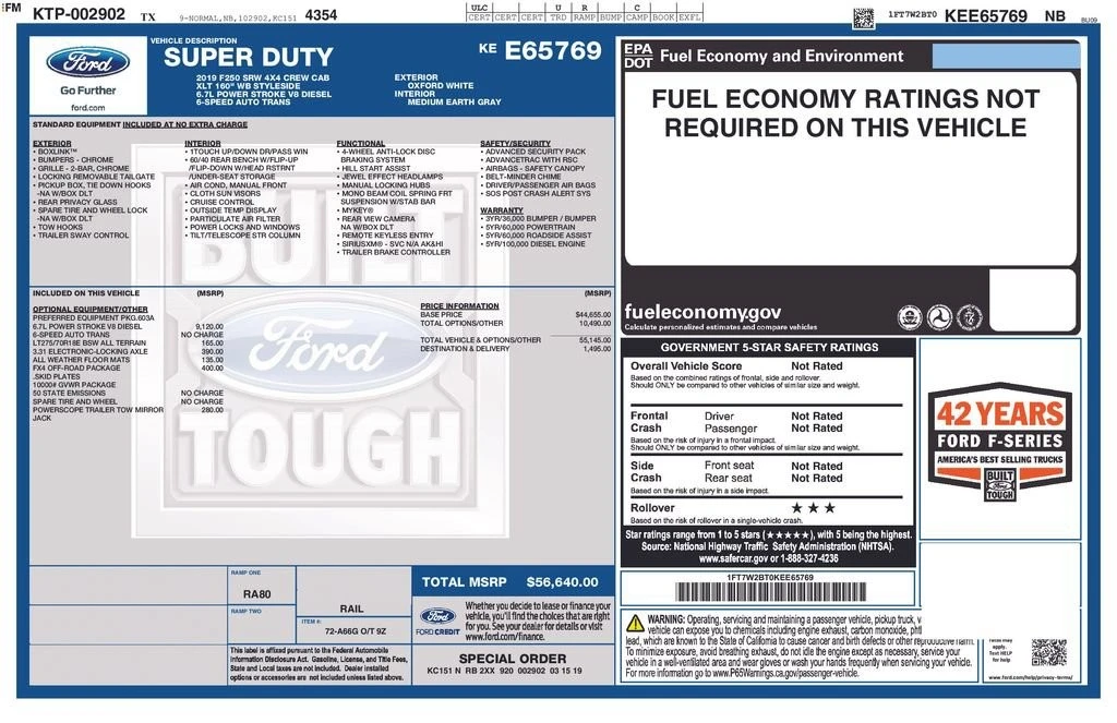 2019 Ford Super Duty 4th Gen - Image 2 of 2