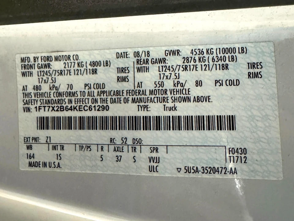 2019 Ford Super Duty 3rd Gen - Image 6 of 8