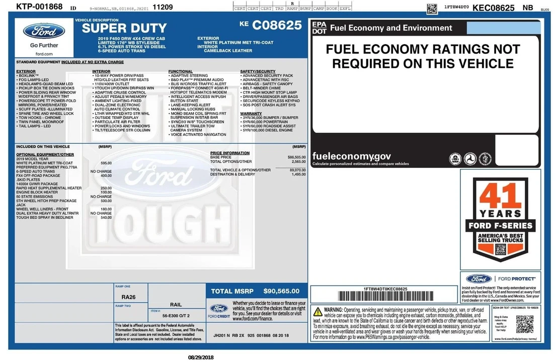2019 Ford Super Duty 4th Gen - Image 6 of 21