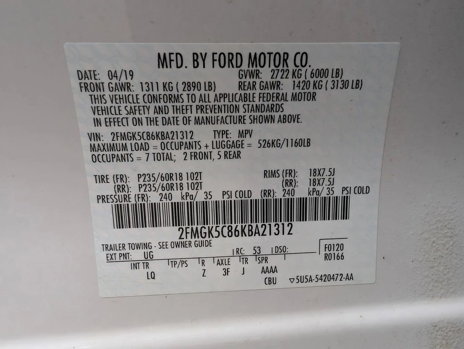 2019 Ford Flex - Image 10 of 12