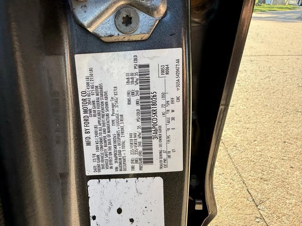 2019 Ford Fusion 2nd Gen - Image 19 of 19