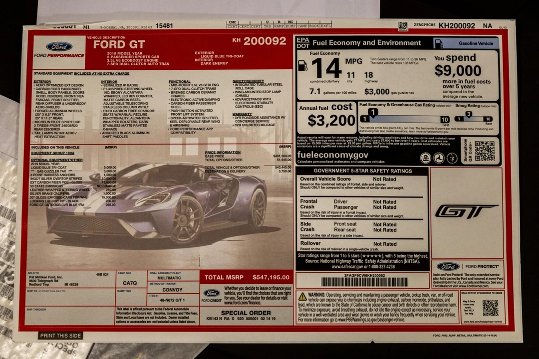 2019 Ford GT 2nd Gen - Image 14 of 21