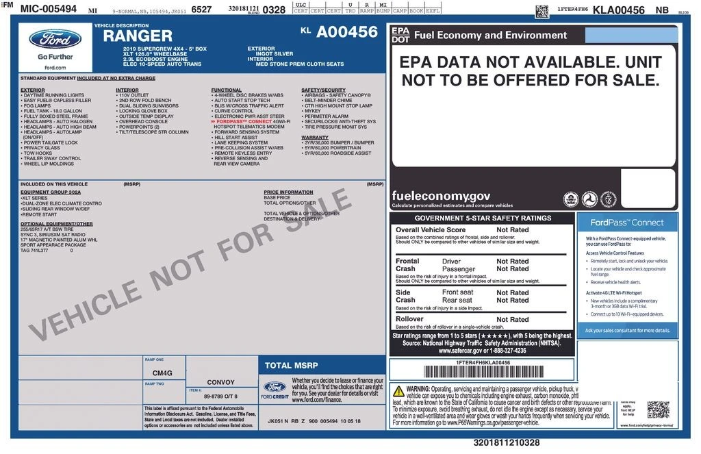 2019 Ford Ranger 5th Gen - Image 7 of 12