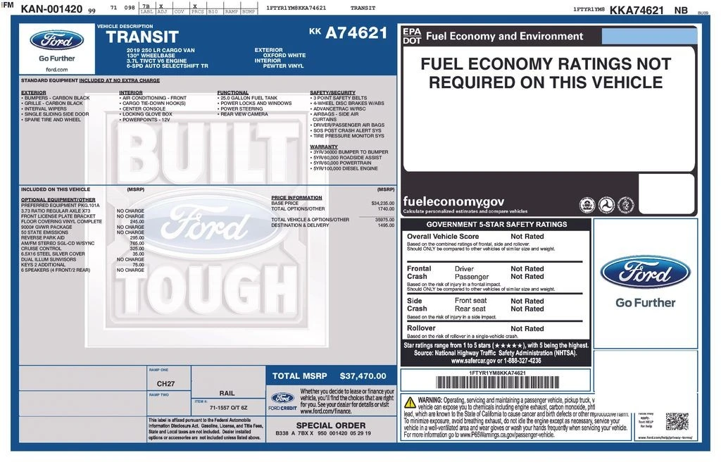 2019 Ford Transit - Image 6 of 31