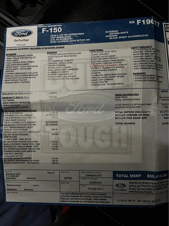 2019 Ford F-150 13th Gen - Image 13 of 15