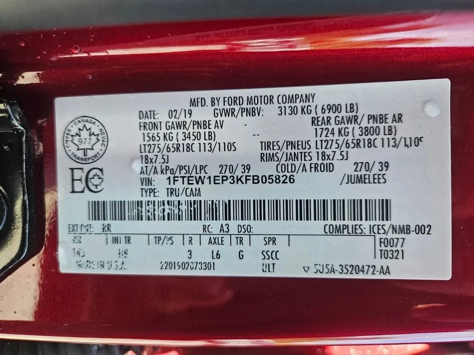 2019 Ford F-150 13th Gen - Image 15 of 19