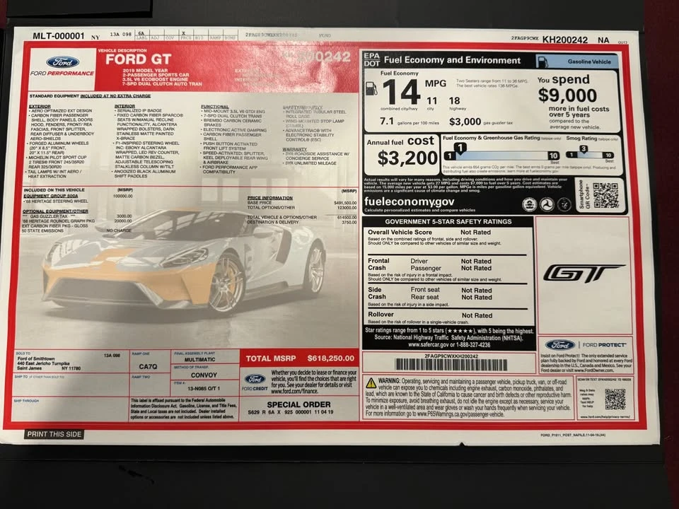2019 Ford GT 2nd Gen - Image 9 of 9