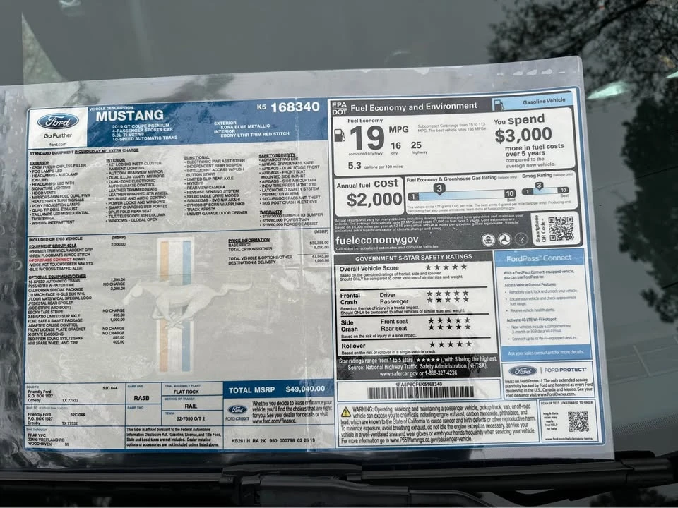 2019 Ford S550 Mustang - Image 7 of 18