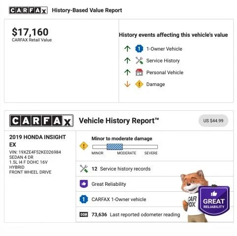 2019 Honda Insight 3rd Gen - Image 4 of 21