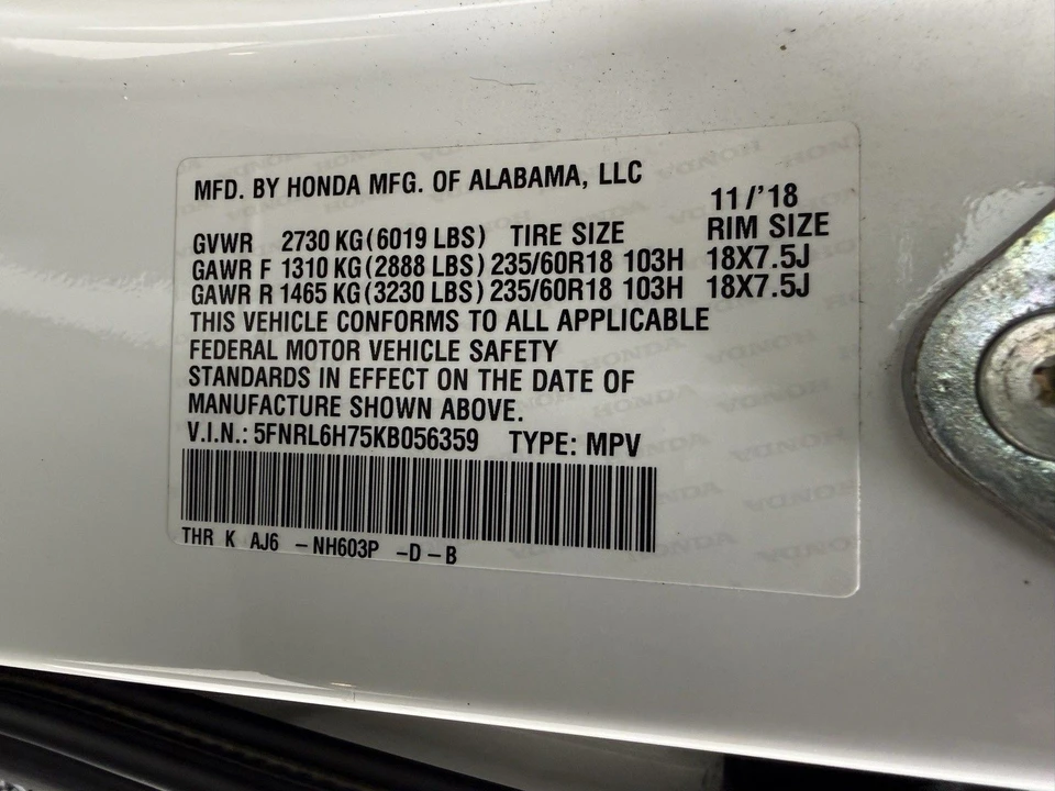 2019 Honda Odyssey - Image 13 of 21
