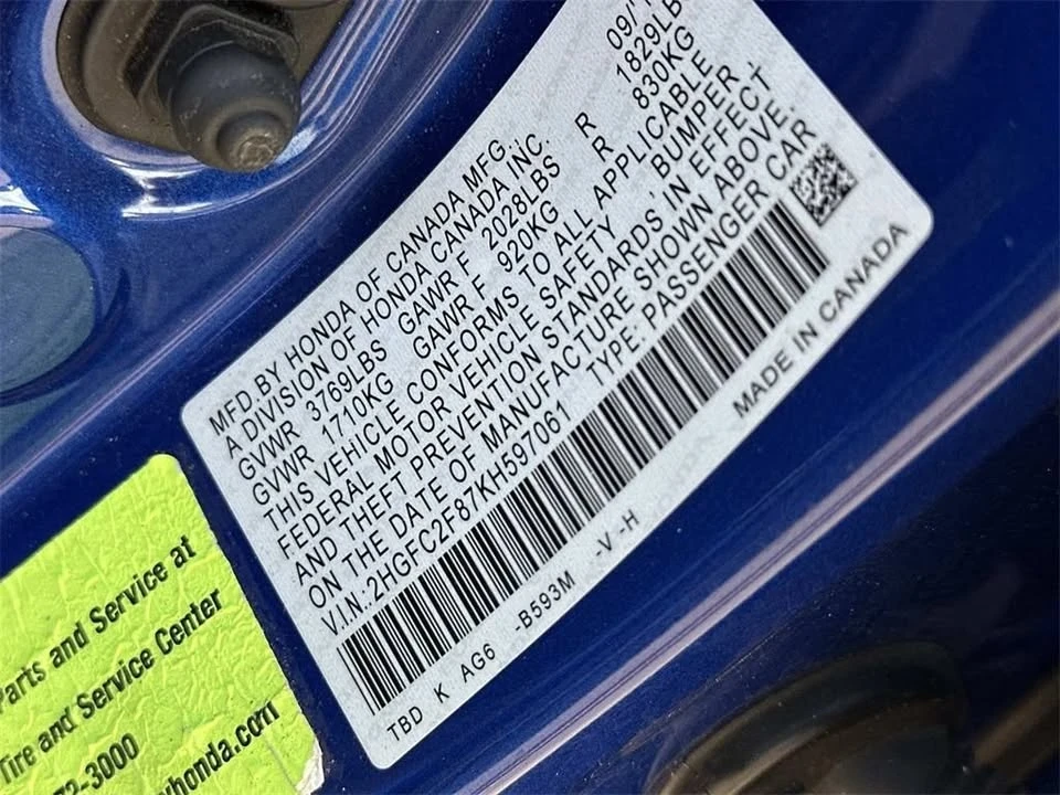 2019 Honda Civic 10th Gen - Image 13 of 18