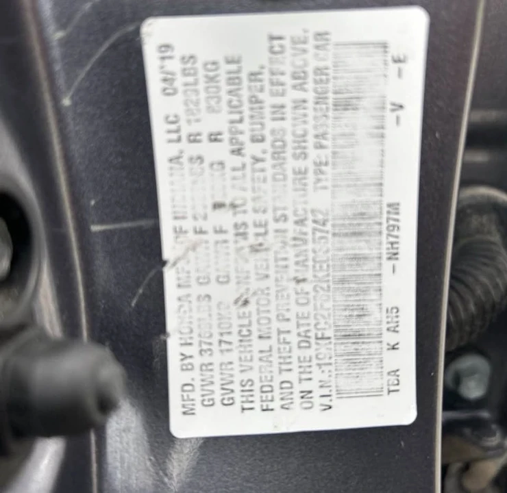 2019 Honda Civic 10th Gen - Image 17 of 18