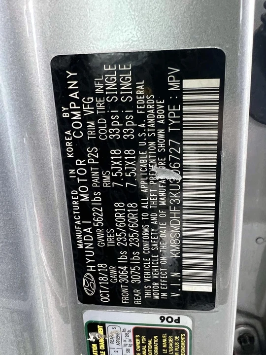 2019 Hyundai Santa Fe - Image 21 of 21