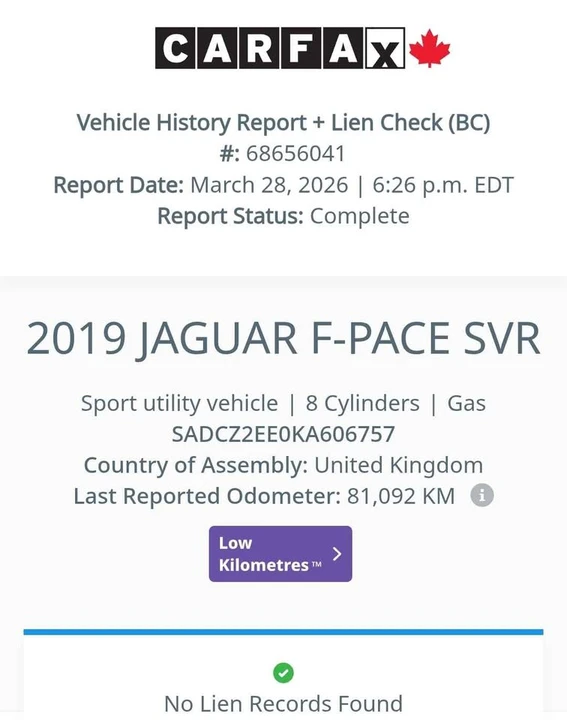 2019 Jaguar F-Pace SVR - Image 2 of 20