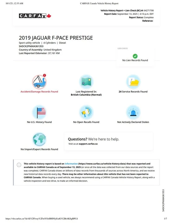 2019 Jaguar F-Pace - Image 16 of 17