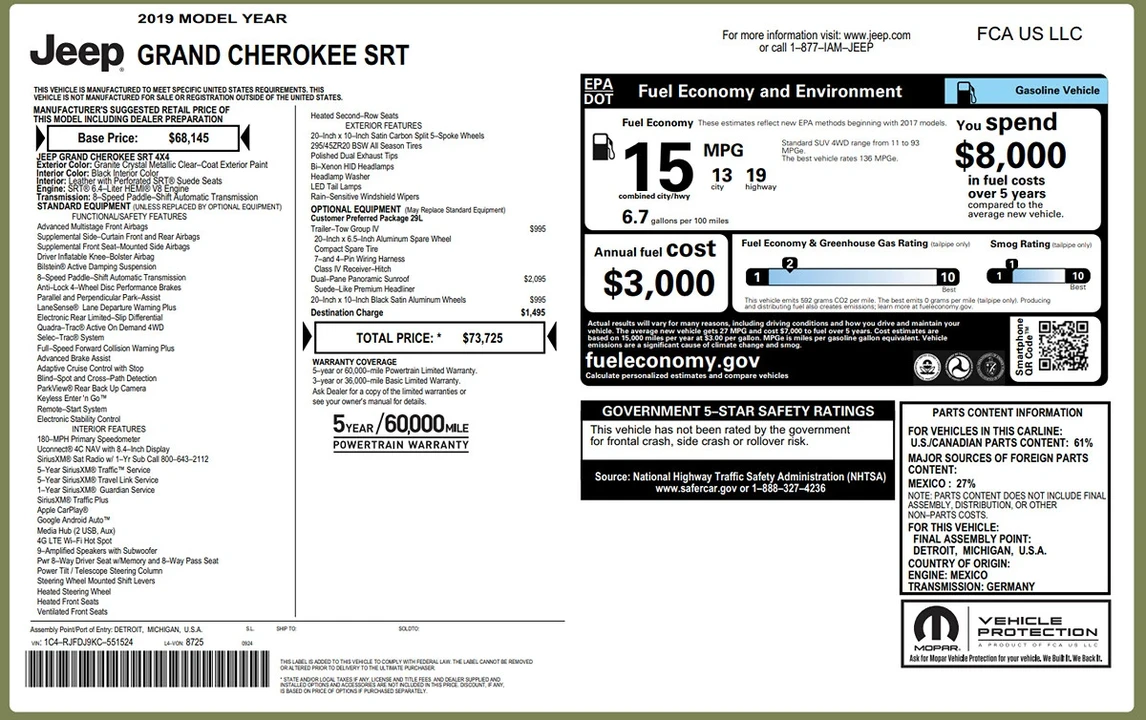 2019 Jeep WK2 Grand Cherokee - Image 10 of 21