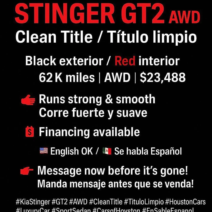 2019 Kia Stinger GT - Image 16 of 16