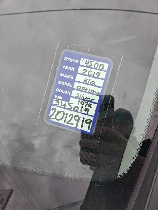 2019 Kia Optima/K5 - Image 2 of 3